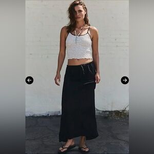 Free People Babetown Linen Skirt Set
